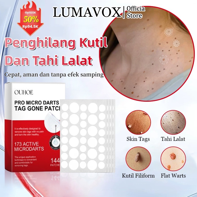 Stiker Penghilang Kutil Dan Tahi Lalat Penghilang Kutil Di Leher 144PCS Penghilang Tahi Lalat Di Waj