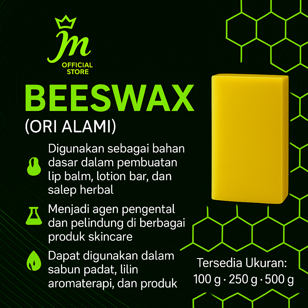 Beeswax 1kg / BeesWax Ori Alami / BeesWax Murni / Bees Wax asli / Lilin Lebah Asli