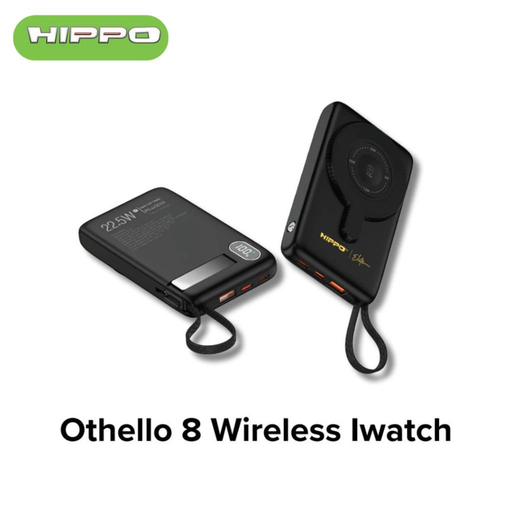 Hippo Elite PowerBank Othello 8 PD 22.5W 10000mAh MagSafe 15W iWatch SmartWatch Charging