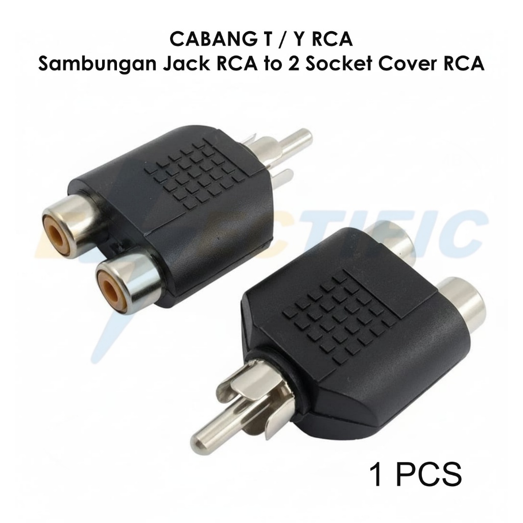 CONVERTER JACK RCA TO 2 COVER RCA / Jack stereo 3.5mm to RCA / JACK T RCA MINI STEREO / JACK T RCA M