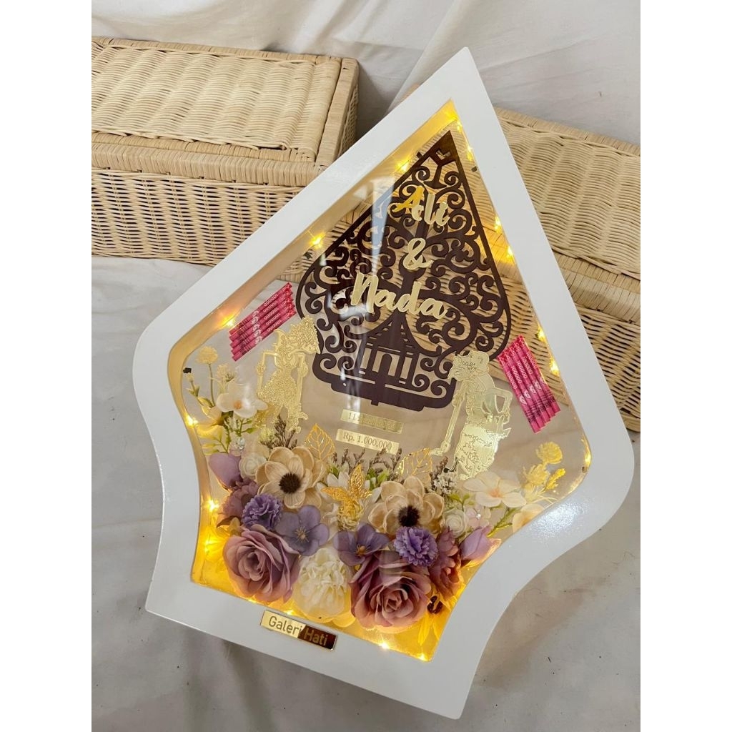 Mahar Gunungan Wayang | Frame Wayang Transparan | MAHAR Nikah | MAHAR Best Seller | CUSTOM MAHAR
