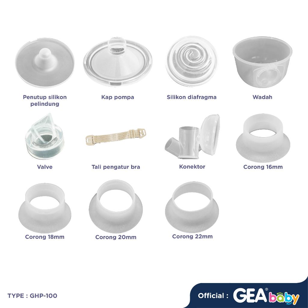GEA Baby aksesoris Cello Veola GHP-100 breast pump full set