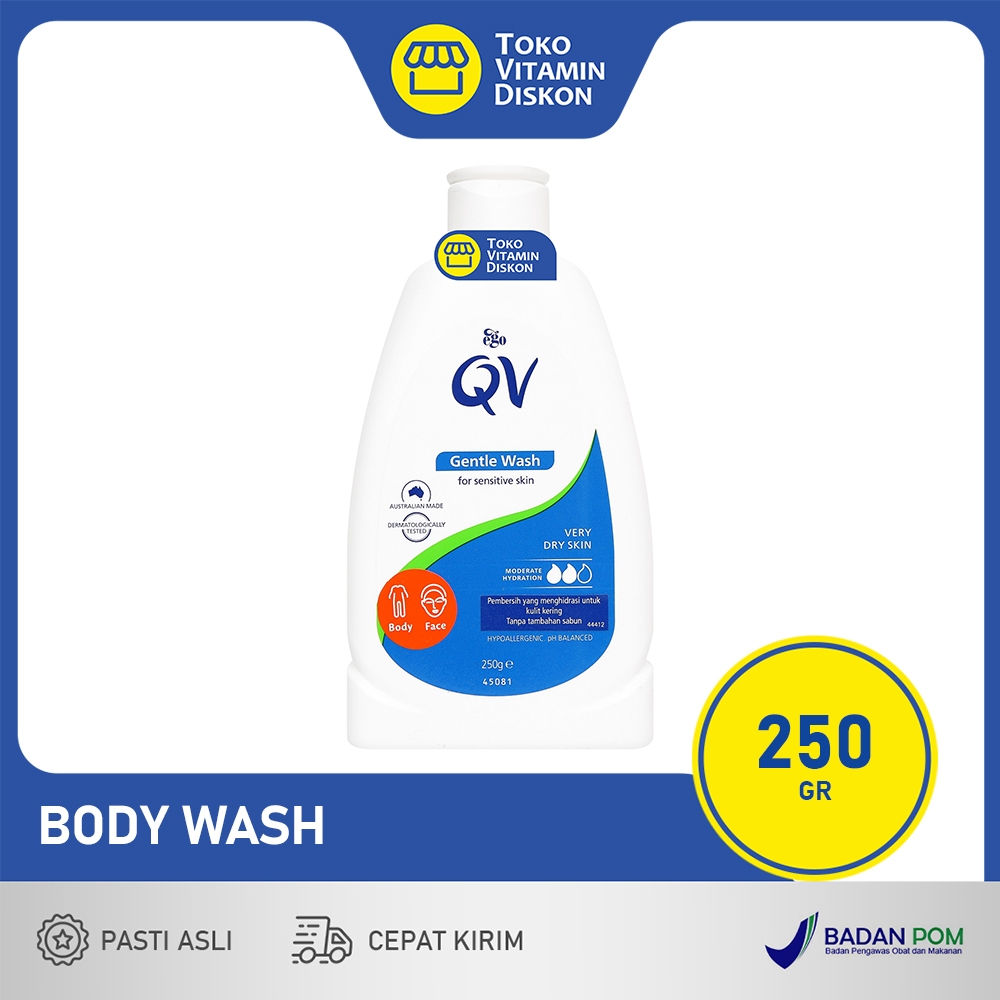 QV GENTLE WASH 250ML BPOM
