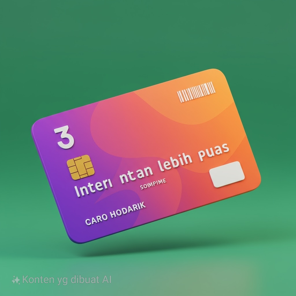 Promo Kartu Perdana Tri Prabayar Happy KUOTA 3GB NASIONAL(EXP 2027) (SEGEL)