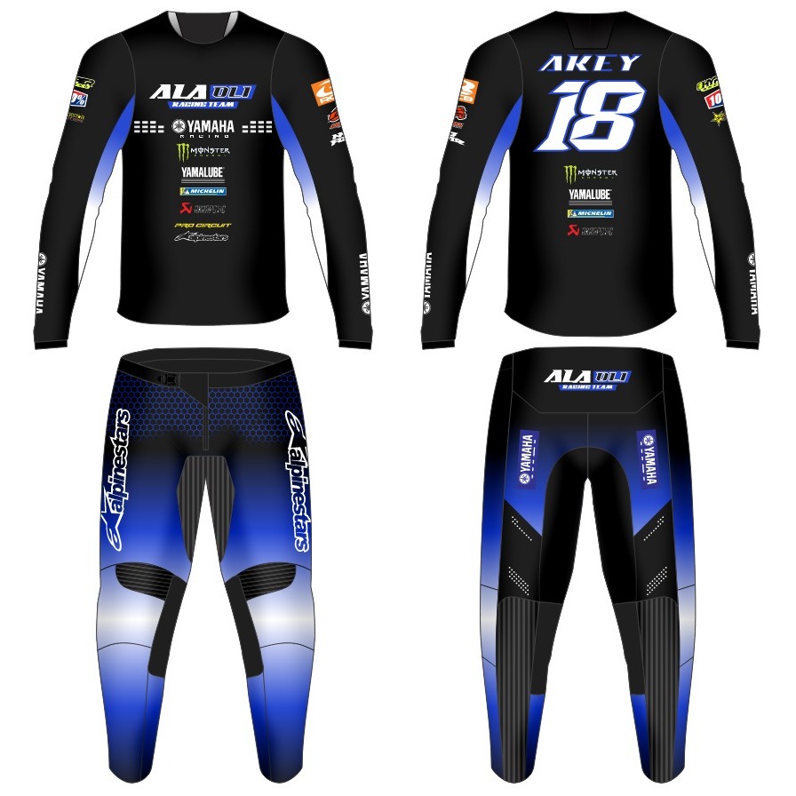 JERSEY SET BAJU BALAP TRAIL RACING ROADBIKE MOTOCROSS CUSTOM DESIGN (BAHAN STRECH PREMIUM)