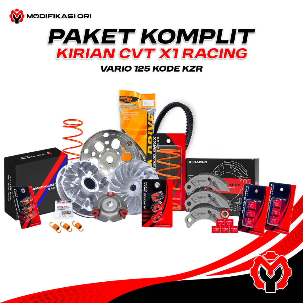 KZR - PAKET UPGRADE CVT VARIO 125 150 160 PAKETAN KIRIAN CVT PCX ADV VARIO 125 CVT PCX PER CVT 1500 