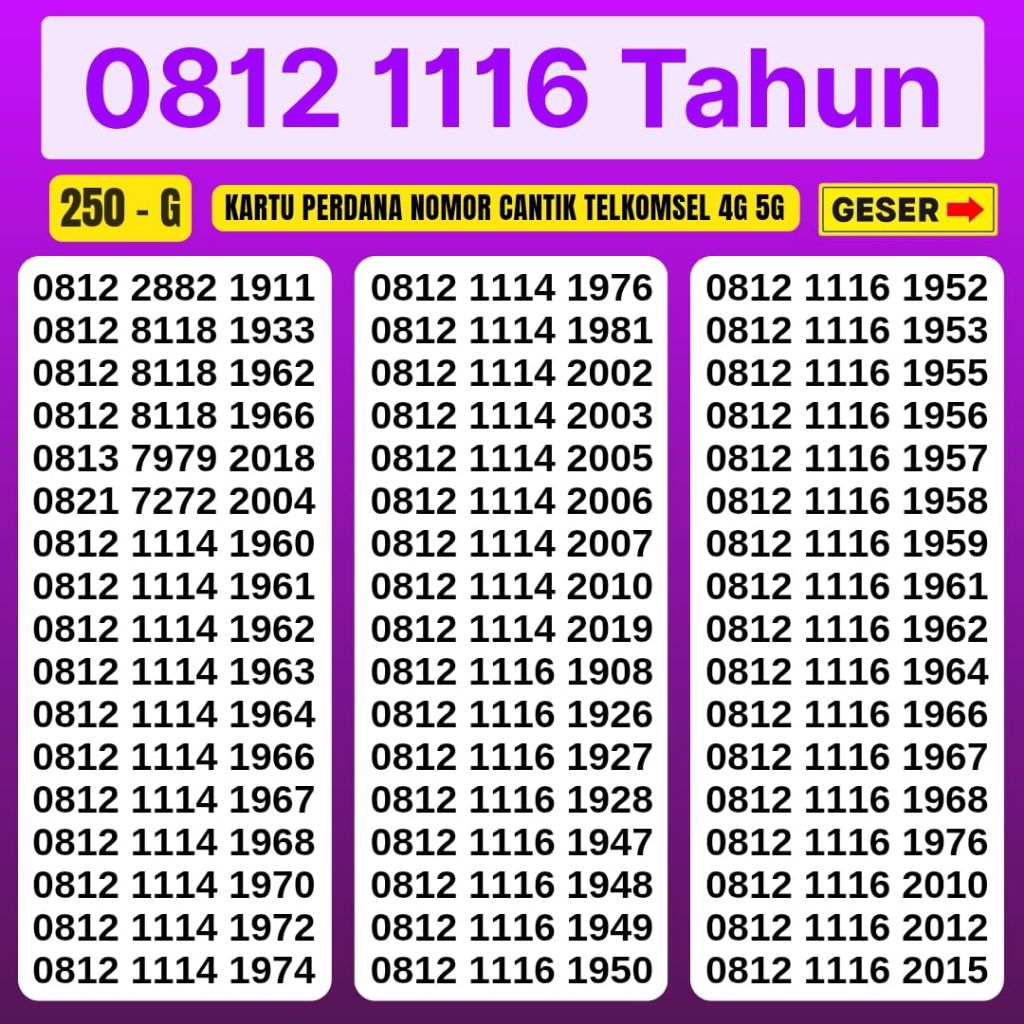 Nomor Cantik Telkomsel Simpati 3G 4G 5G Kartu Perdana Telkomsel Camtik Nocan Simpati Kartu Perdana S