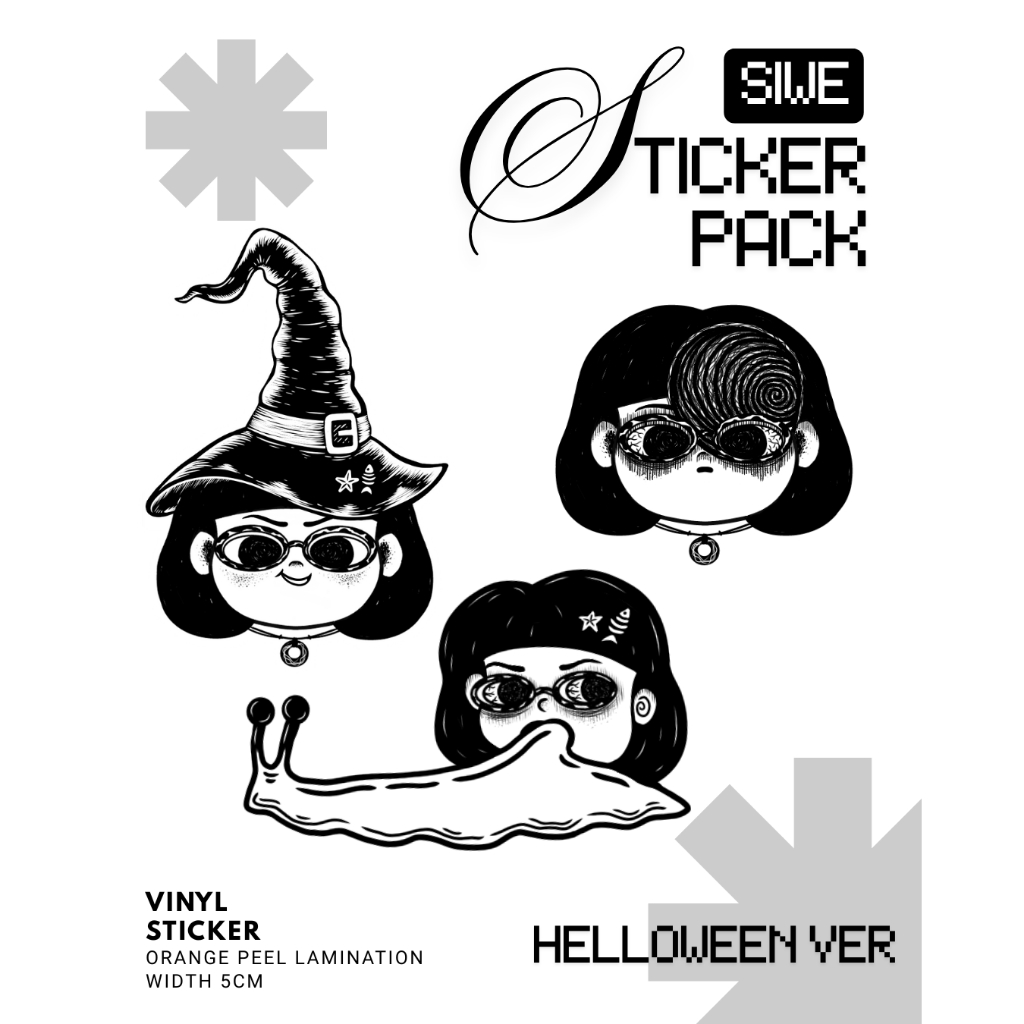 Sticker Pack Character SIWE by Uma Karya Helloween Ver.