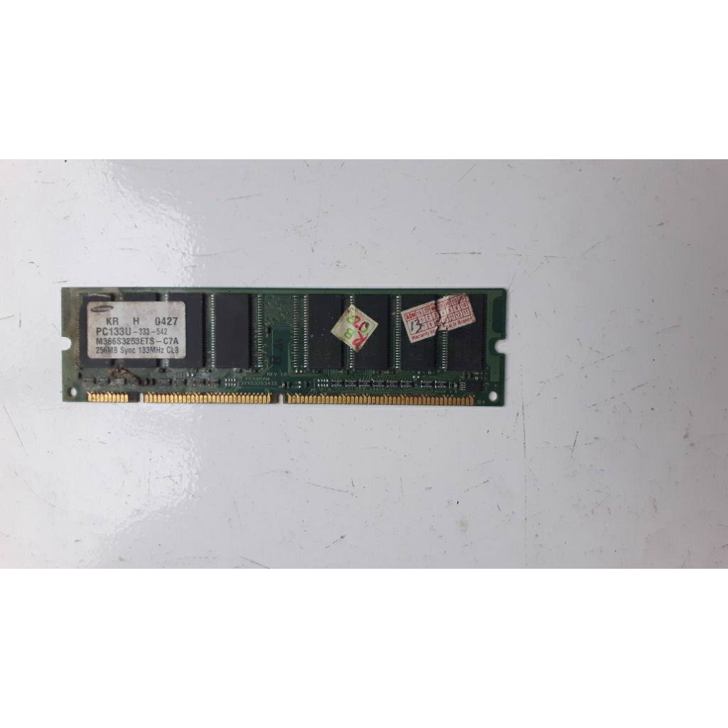 memori ram sdr pc133 samsung kondisi jelek