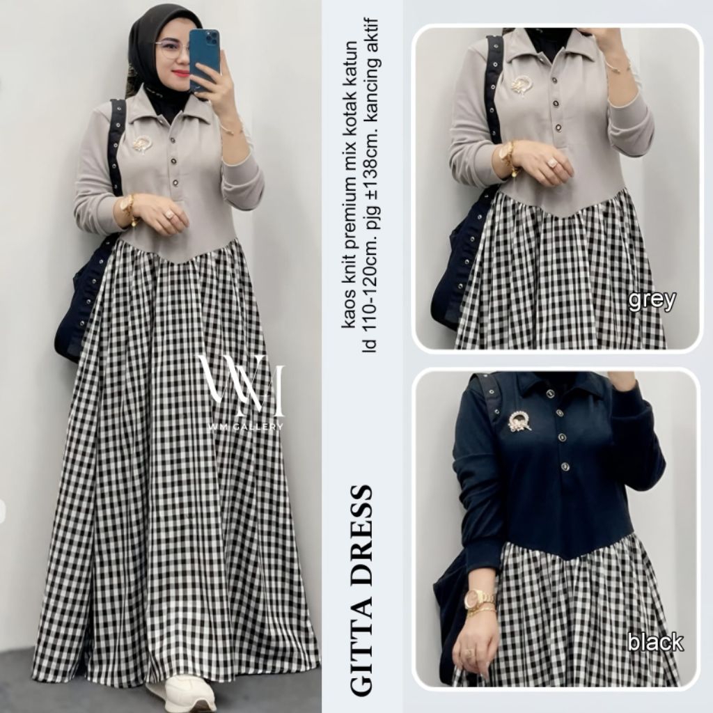 Gita Dress Gamis By WM Galery