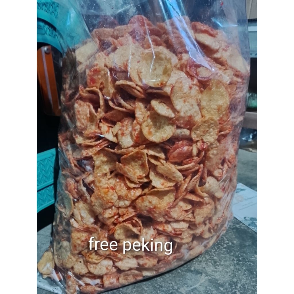 opak medan/opak jaipong balado pedas manis kemasan 1 bal/5 kg