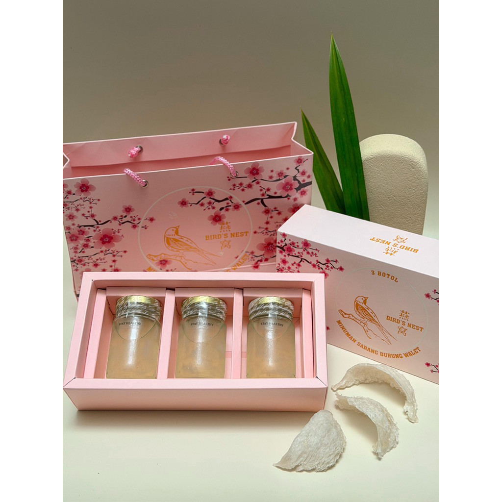 Oriental Birdnest-Isi 3 Botol Birdnest-PackagingHampersMewah(1BotolIsi130ML)