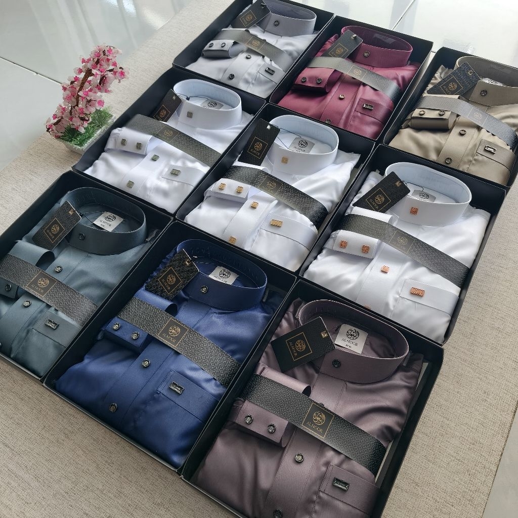 [BISA COD] JUBAH GAMIS AL NOOR MANSET KANCING PREMIUM BAHAN POLYSTER MENGKILAP