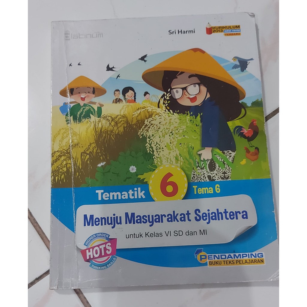 Preloved BUKU TEMATIK 6 TEMA 6 TIGA SERANGKAI