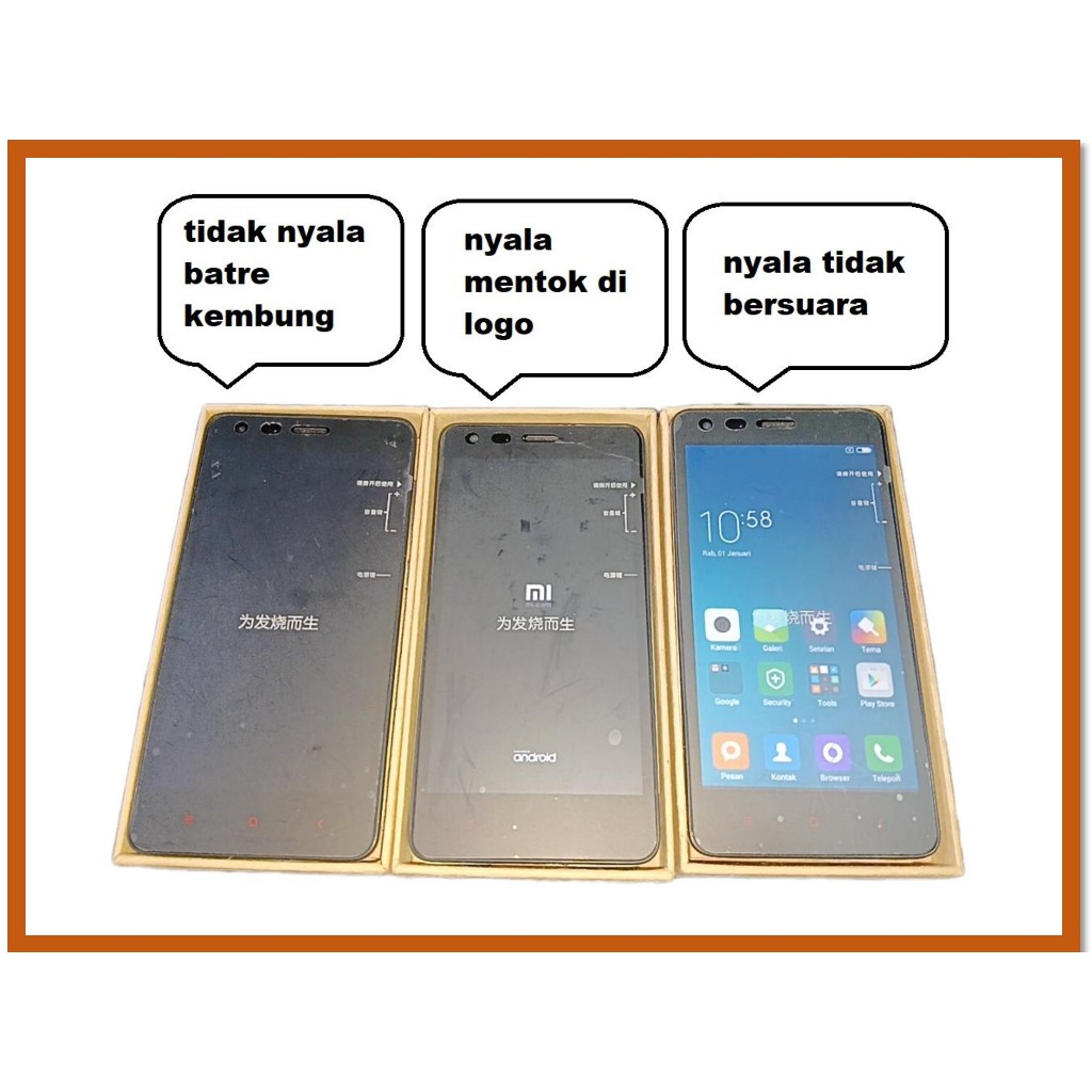 Xiaomi Redmi 2 Kondisi baru 1gb 8gb/ 2gb 16gb Minusan Gudang