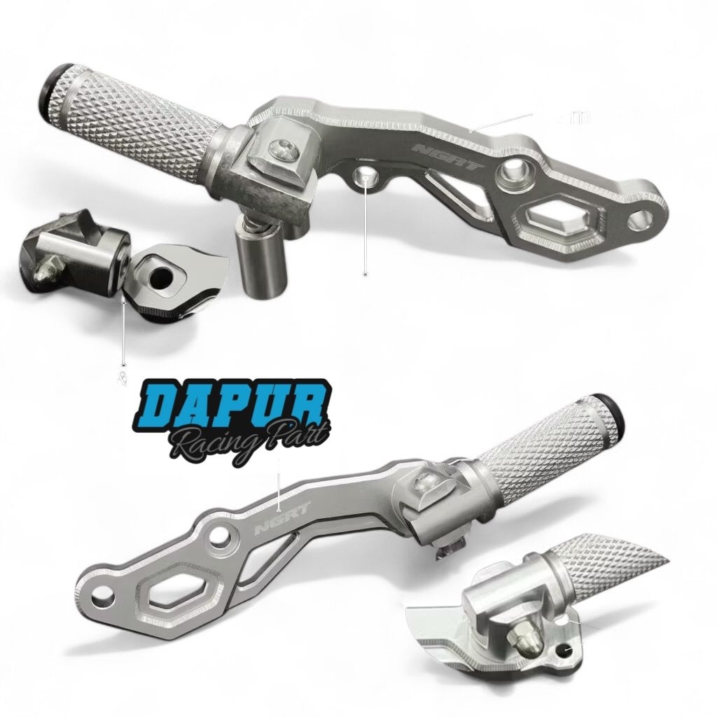 Pijakan Injakan NGRT Breket Step Boncengan Belakang Lipa Underbone Satria Fu Karbu Fu injeksi Raider