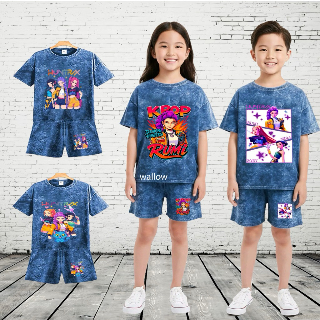 WAllOW-SETELAN ANAK UNISEX DAMON DENIM(2-10thn)