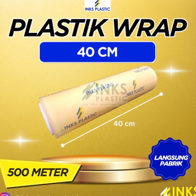 PLASTIK WRAPPING 40 CM ROLL BESAR WRAP PEMBUNGKUS MAKANAN