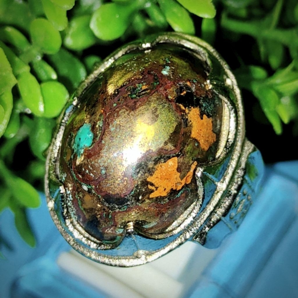 Akik damarwulan badar emas pancawarna super 003