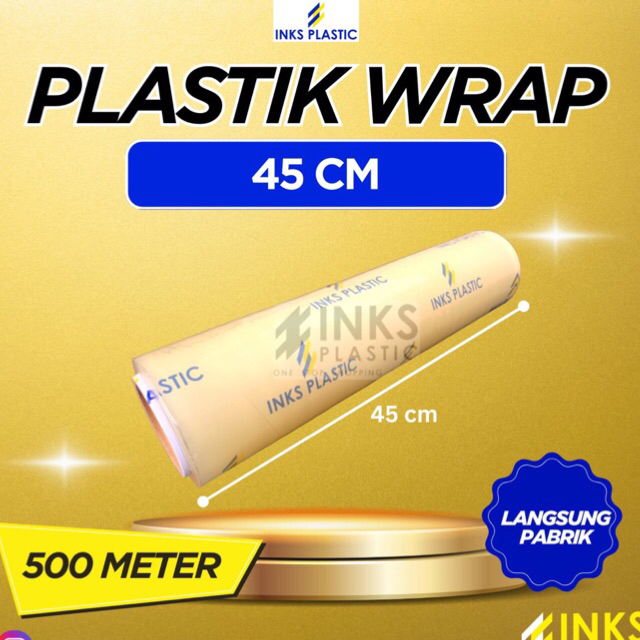 PLASTIK WRAPPING 45 CM ROLL BESAR WRAP PEMBUNGKUS MAKANAN