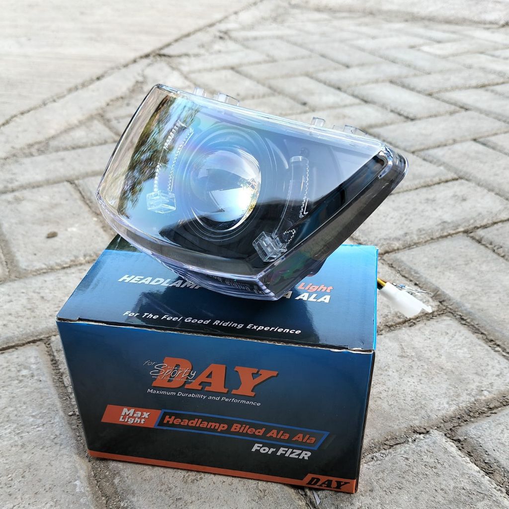 reflektor lampu depan F1ZR FIZ R FIZR BILED RGB Terang – Lampu Depan Motor LED Ring RGB Sportday Ori