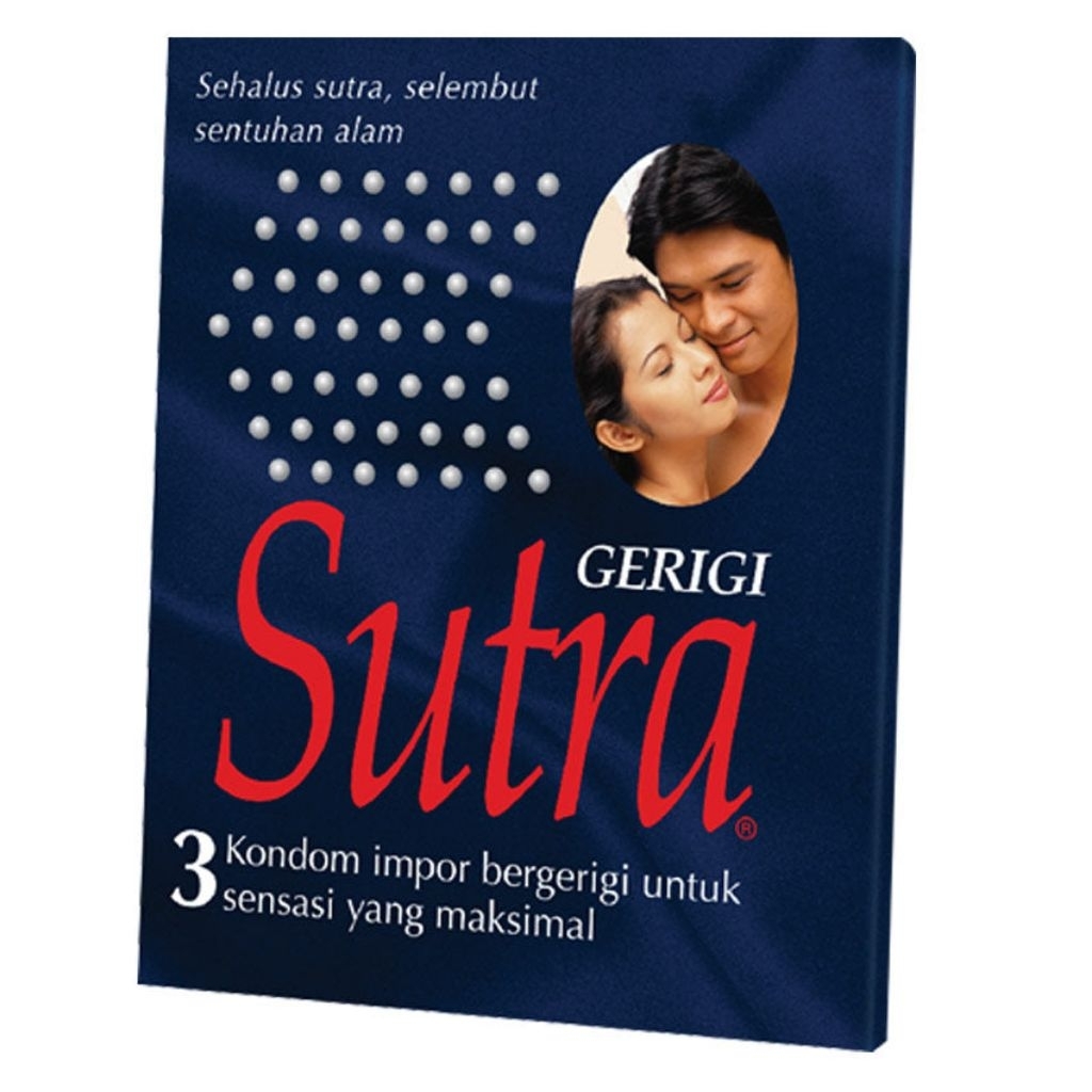Kondom Sutra Bergerigi Biru isi 3 pcs