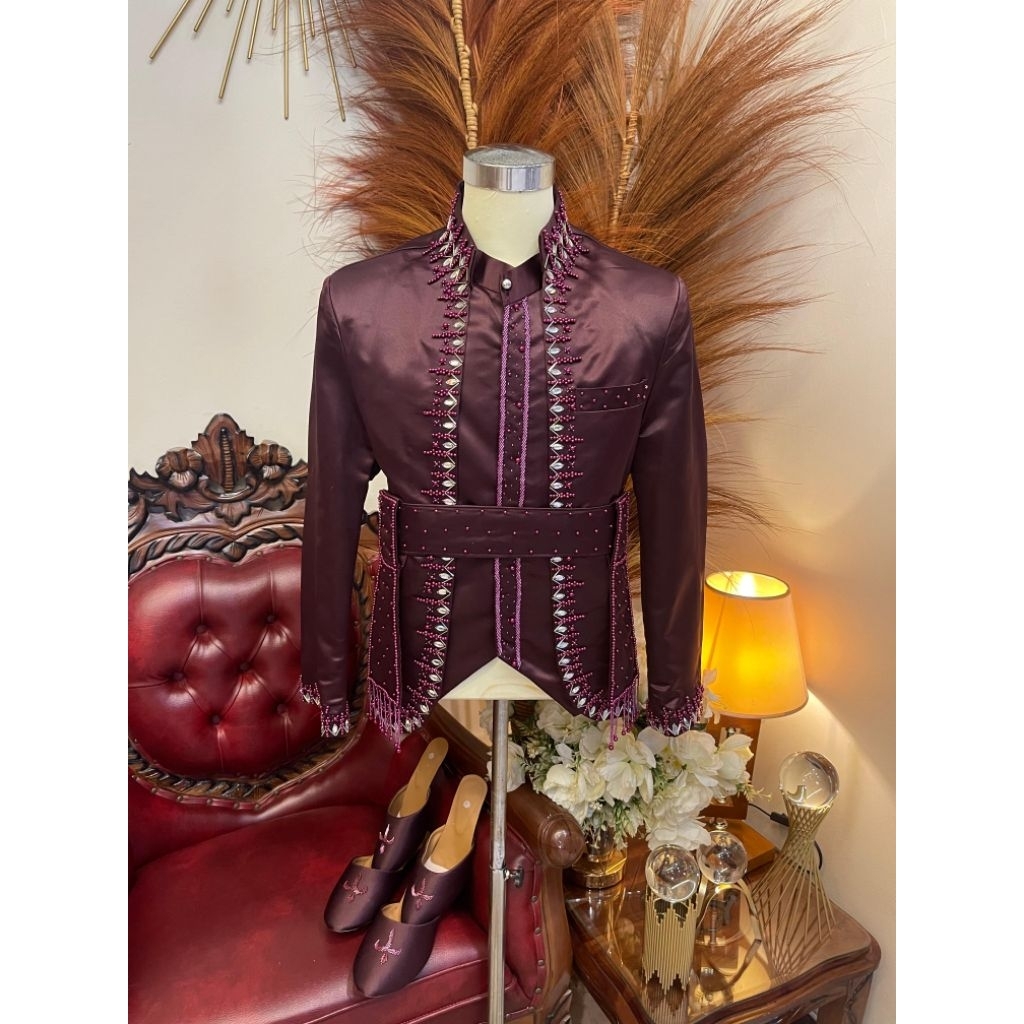 beskap jawa // beskap pengantin pria adat Jawa // pakaian adat Jawa // pakaian pengantin pria adat J