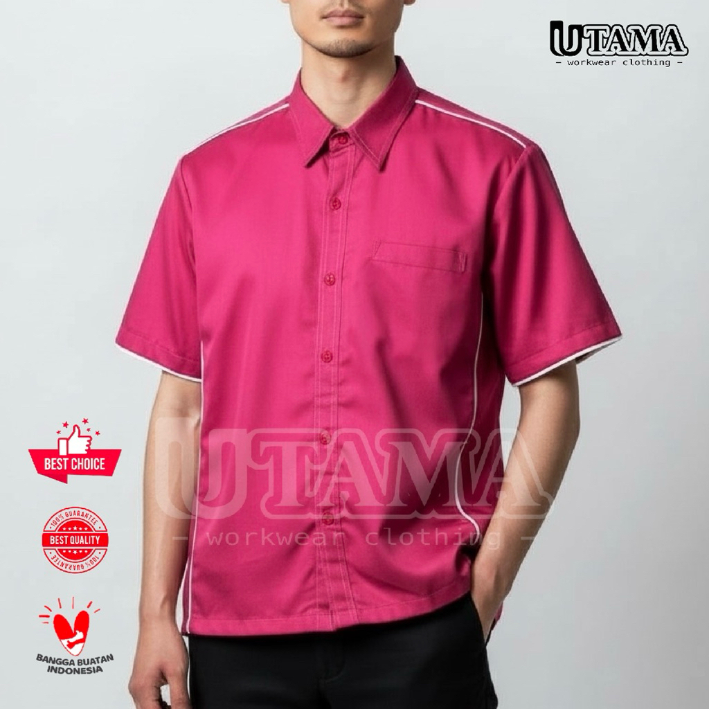 Kemeja Kerja Wanita - Seragam Pegawai - Baju Karyawan - Seragam Kantor - Seragam Cleaning Service - 