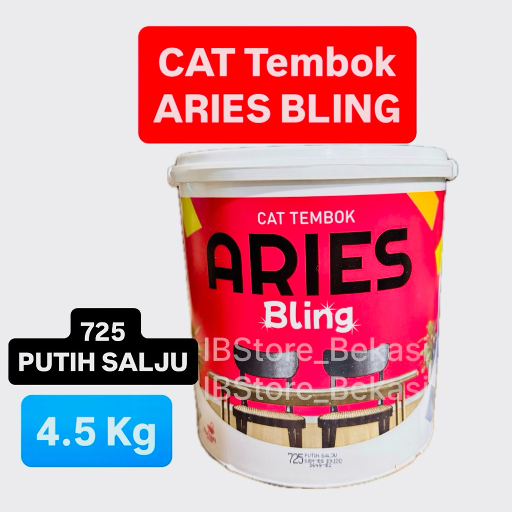 Cat Tembok ARIES BLING Putih Salju 4.5 kg Avian Brand