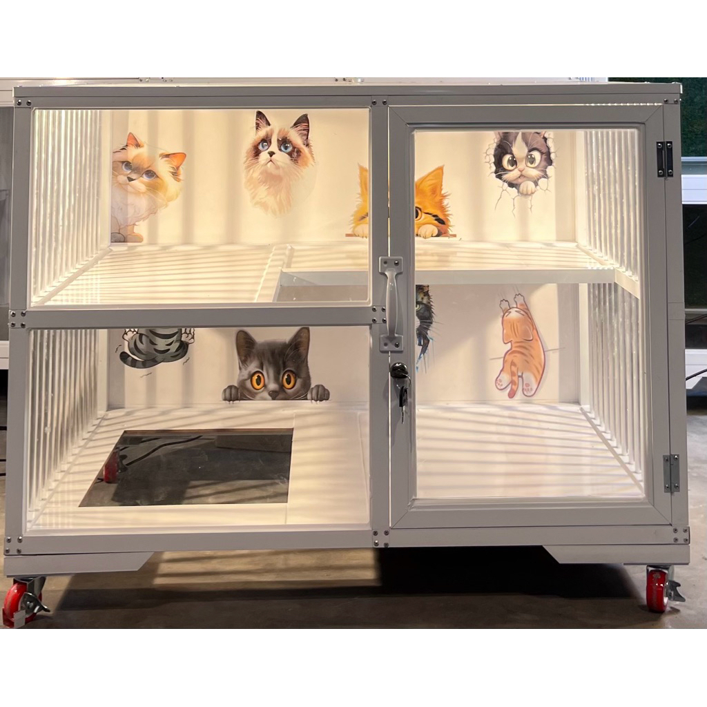 Kandang Kucing aluminium Premium