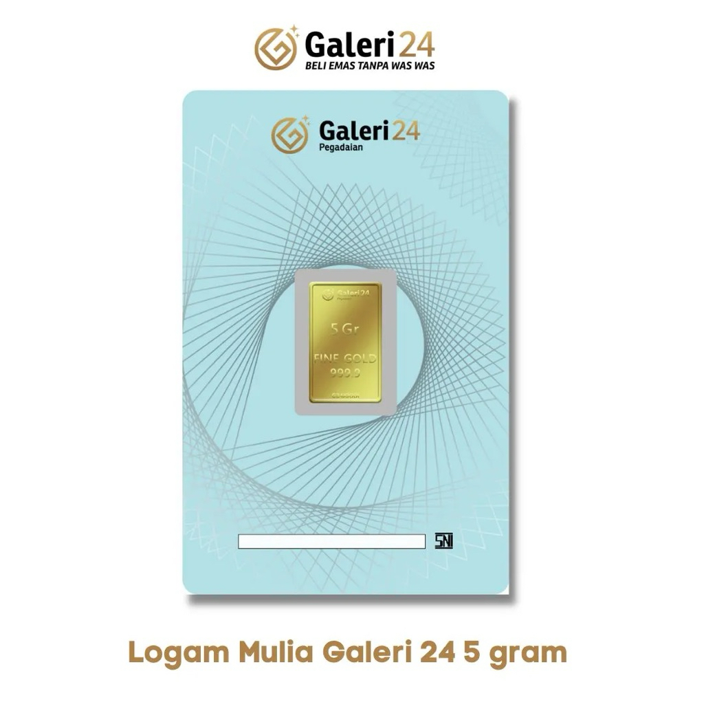Logam Mulia Galeri 24 5 gram / Emas Batangan 5gr Galeri24