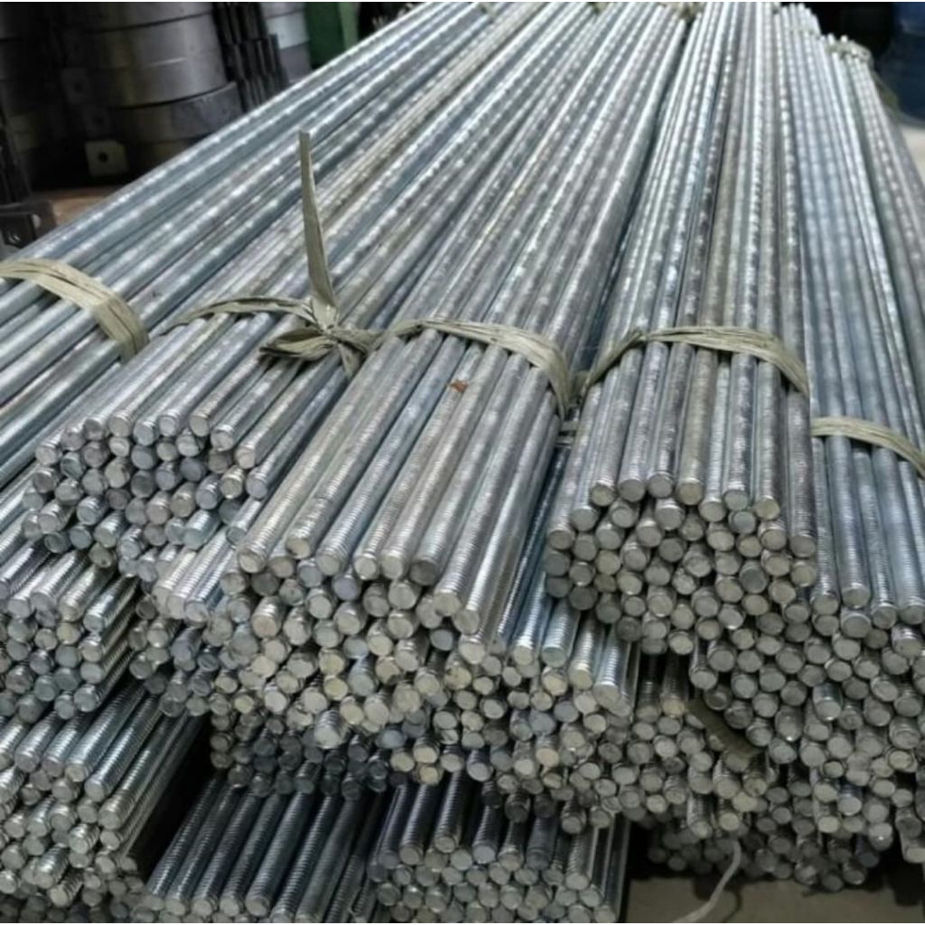 As drat m6 galvanis (besi putih) panjang 1 meter