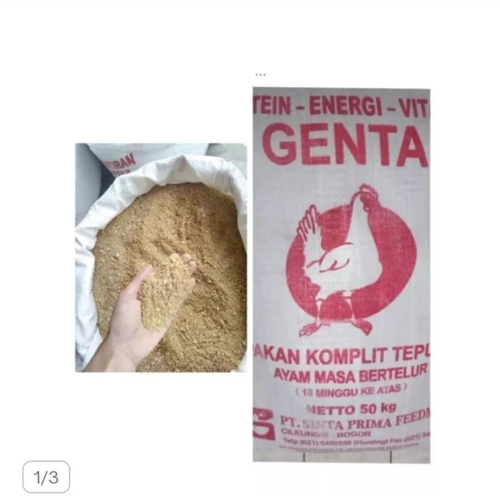 Pakan ternak Ayam petelur 5 Kg Genta produk dari Sinta