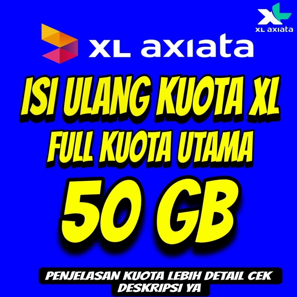 ISI ULANG KUOTA XL FLEXMAX 50 GB BULANAN MURAH PROSES CEPAT
