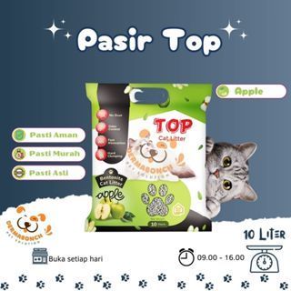Pasir Kucing TOP 10 LITER - Pasir Wangi Kucing Pasir Gumpal Kucing TOP Pasir Karungan 10 Liter