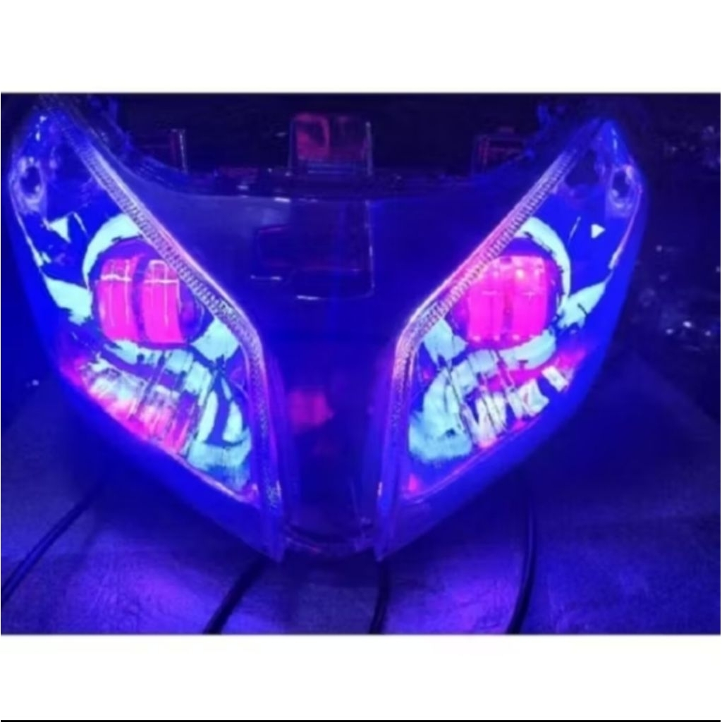 Kedok Reflektor Depan Vario 110 Techno Plus Proji 2 Mata Sudah Terpasang