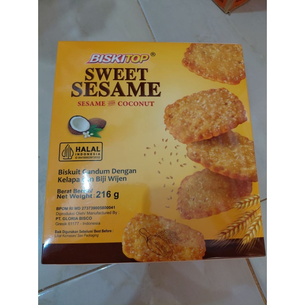 Biskitop sweet sesame
