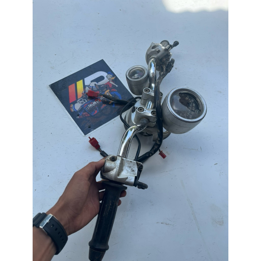 Stang stir/setir yamaha fino karbu original bekas lepasan motor