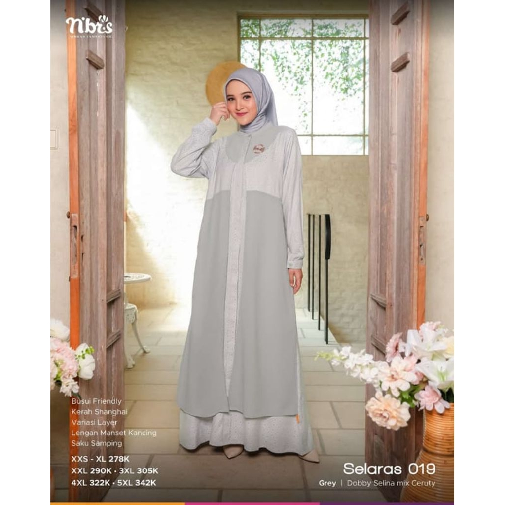 gamis nibras terbaru promo akhir tahun selaras