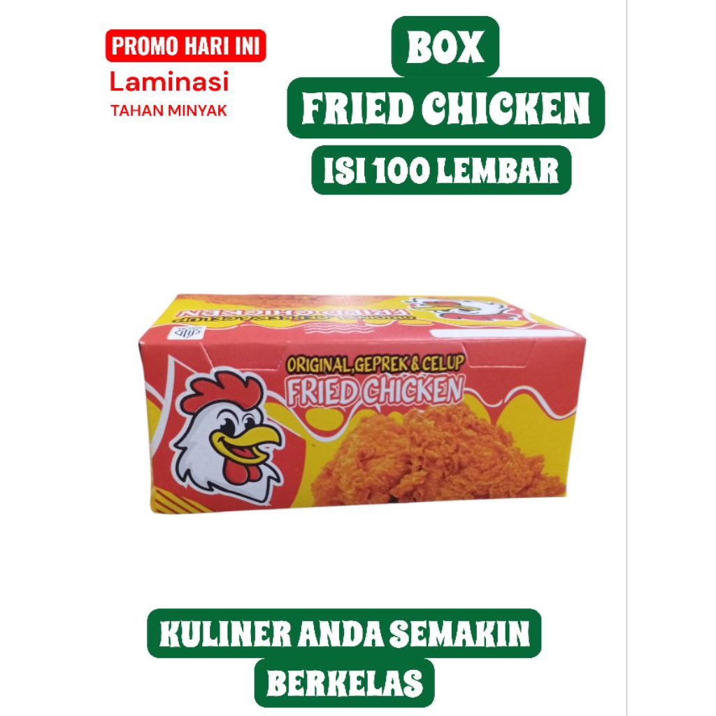 BOX KFC FRIED CHICKEN