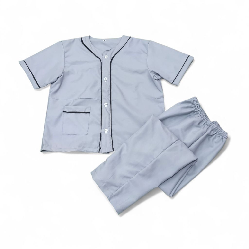 piyama anak baju tidur anak tanggung polos umur 8-12 tahun