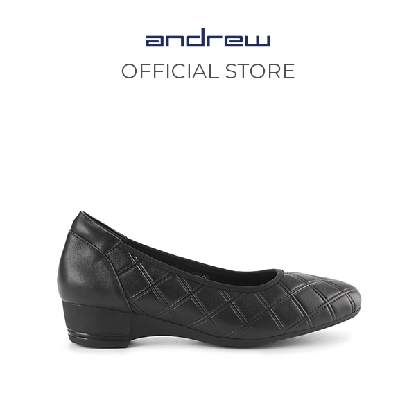 Sepatu Wedges Wanita Andrew Shoes Ifika Black