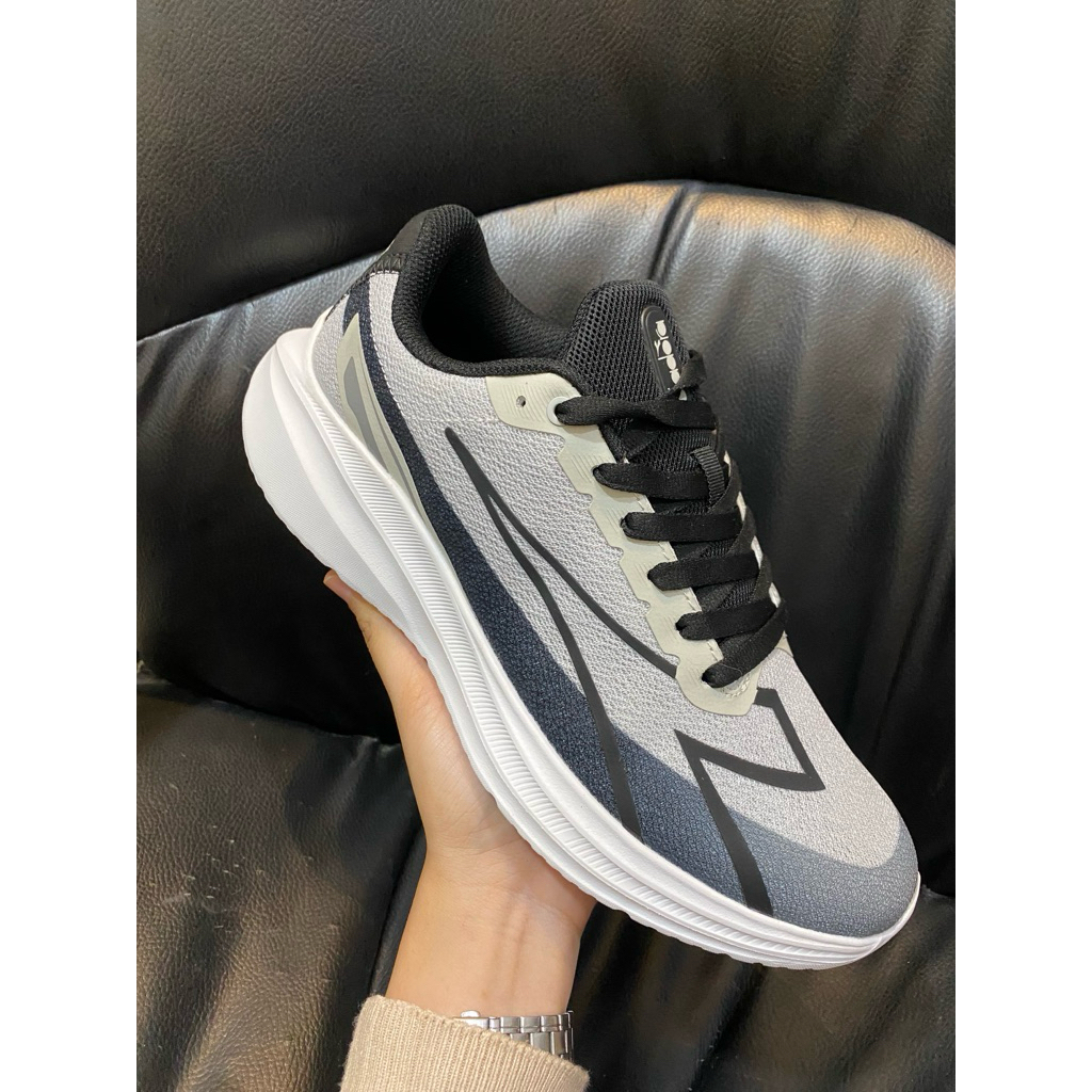 SEPATU DIADORA PRIA DIADORA NATAN GREY WHITE SNEAKER ORIGINAL SPORTY RUNNING COD ORIGINAL