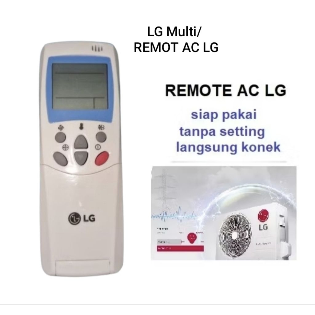 REMOTE AC PENDINGIN MULTI AC MERK LG Multi/LG lama 6711A200 REMOT AC LG seri 6711A20010N AC