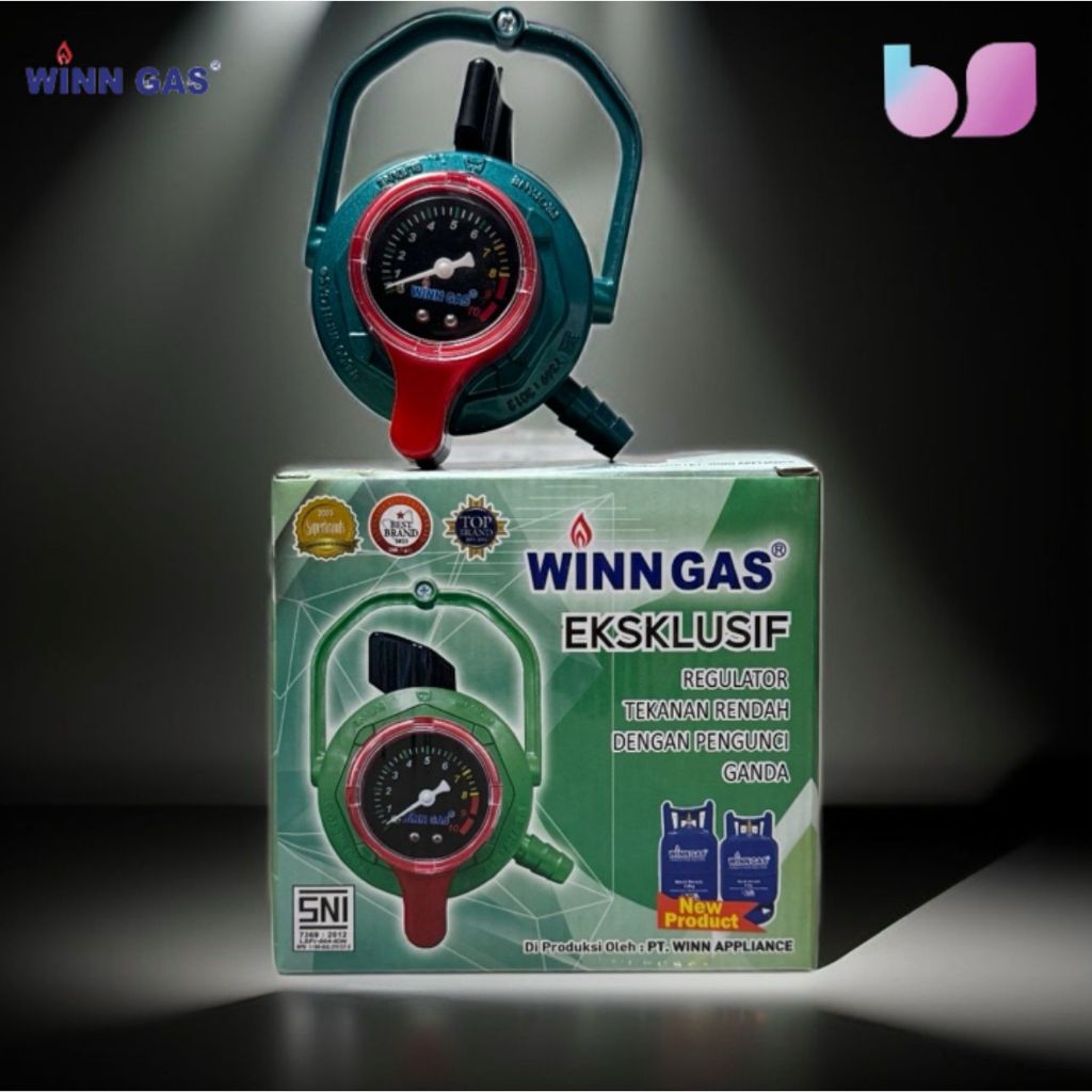 Regulator Gas WINN W-800 Meter EKSKLUSIF DOUBLE LOCK | Tekanan Stabil & Aman