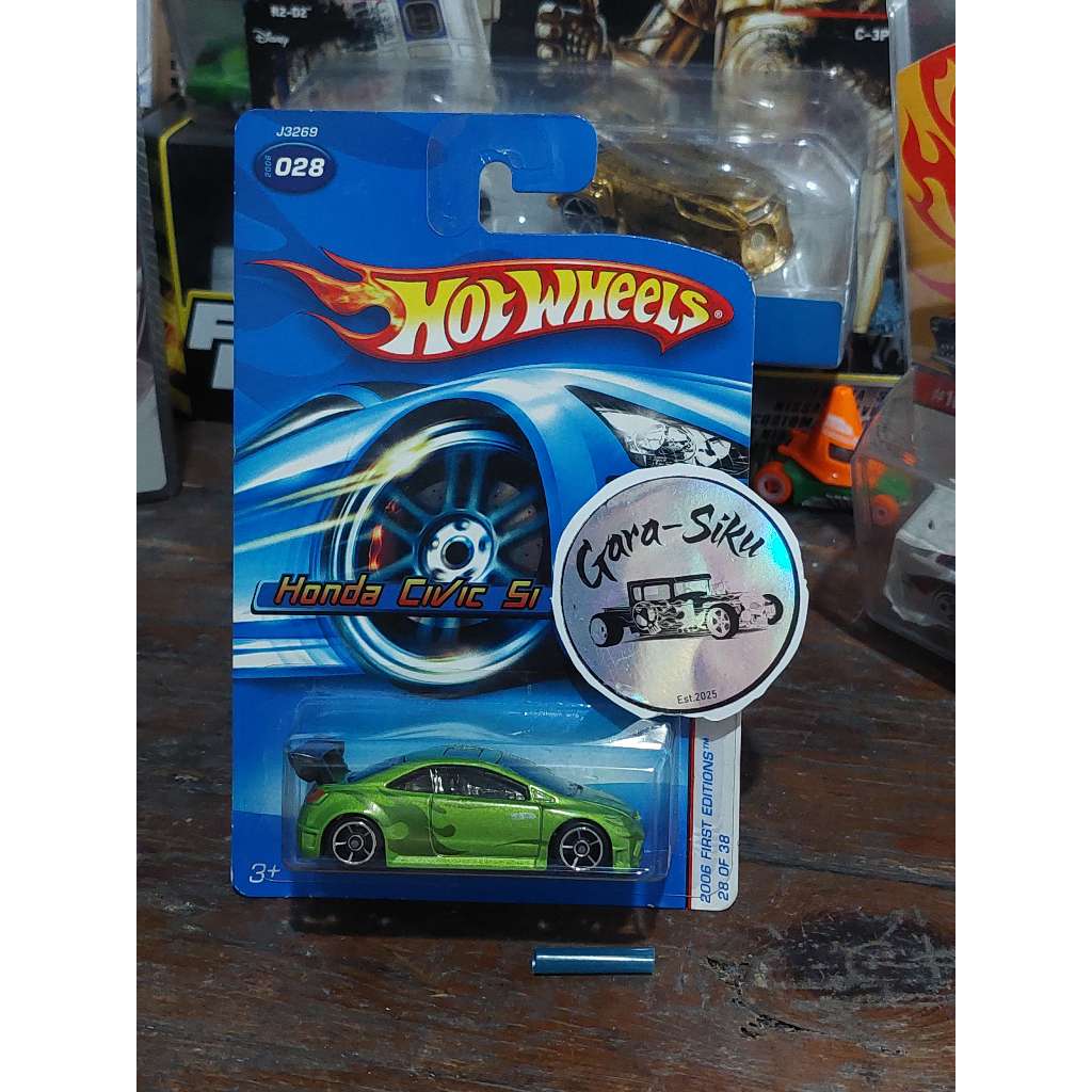 Hot Wheels Bluecard HONDA CIVIC SI HIJAU FIRST EDITION 2006