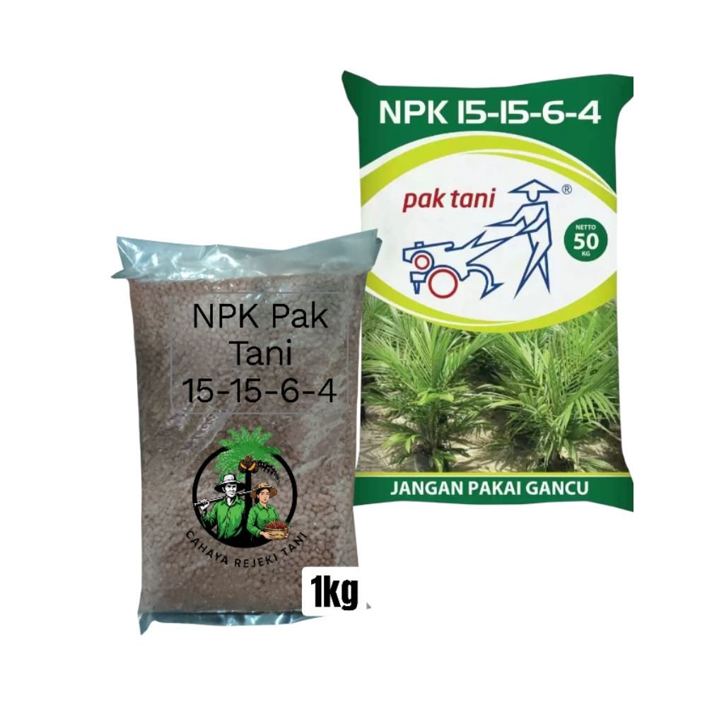 Pupuk Npk Pak Tani 15.15.6.4 kemasan repack 1kg