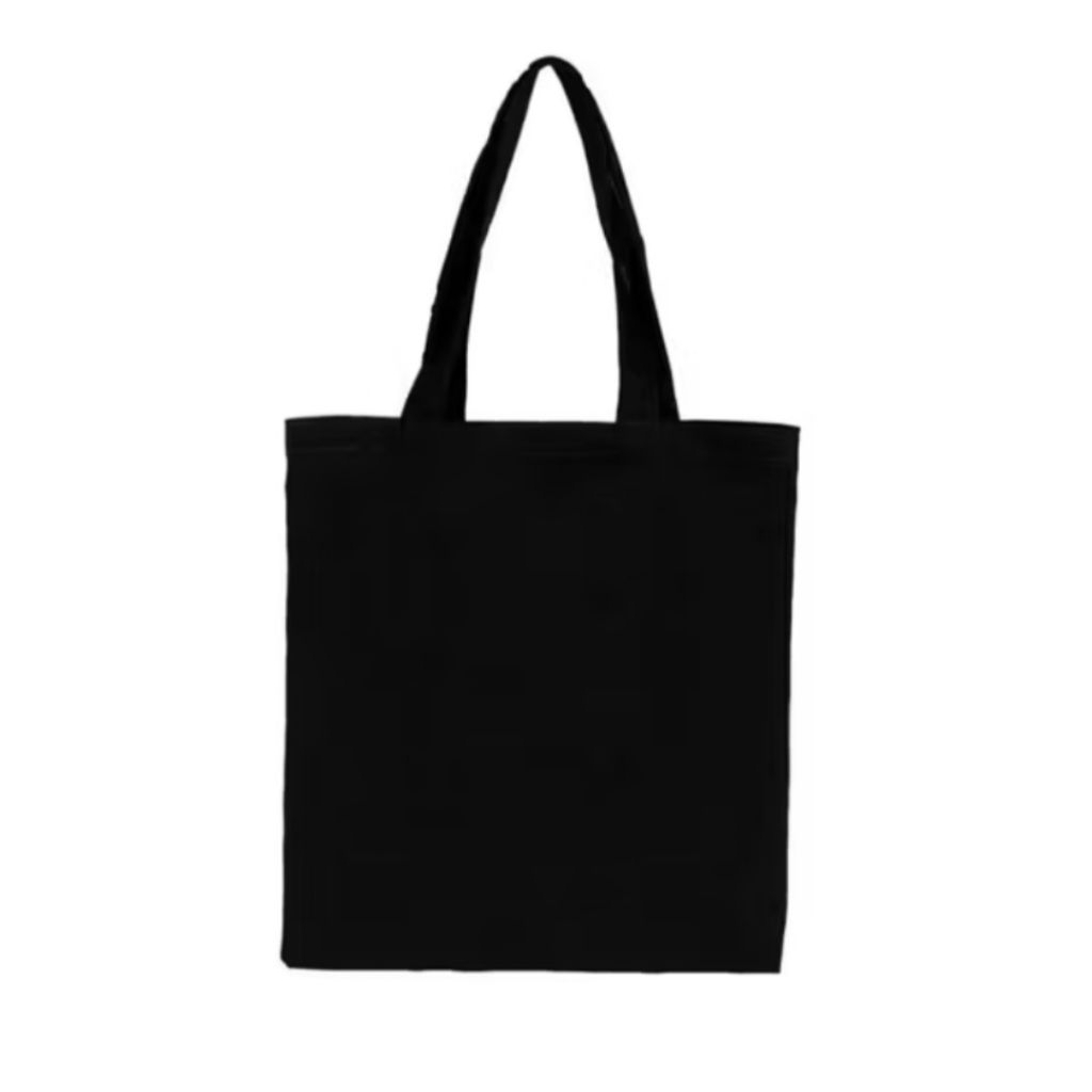 Totebag Hitam Polos Kanvas Polyester D 600 Totebag Kuliah