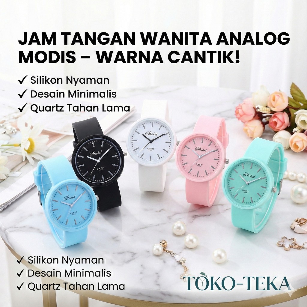 Jam Tangan Casual Wanita Anak Remaja Cewek Korea Style fashion