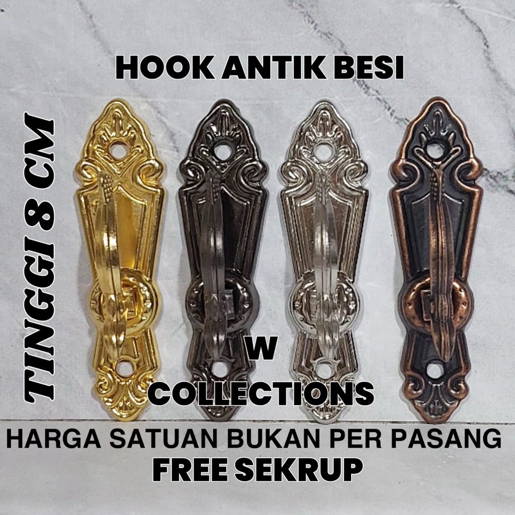 HOOK GORDENG ANTIK BESI ANTIK KECIL BESI HUK GORDYN PENGAIT TALI HORDENG CANTOLAN GORDENG